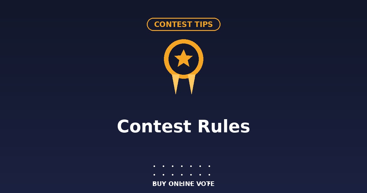 Contest Tips category illustration with a ribbon award icon